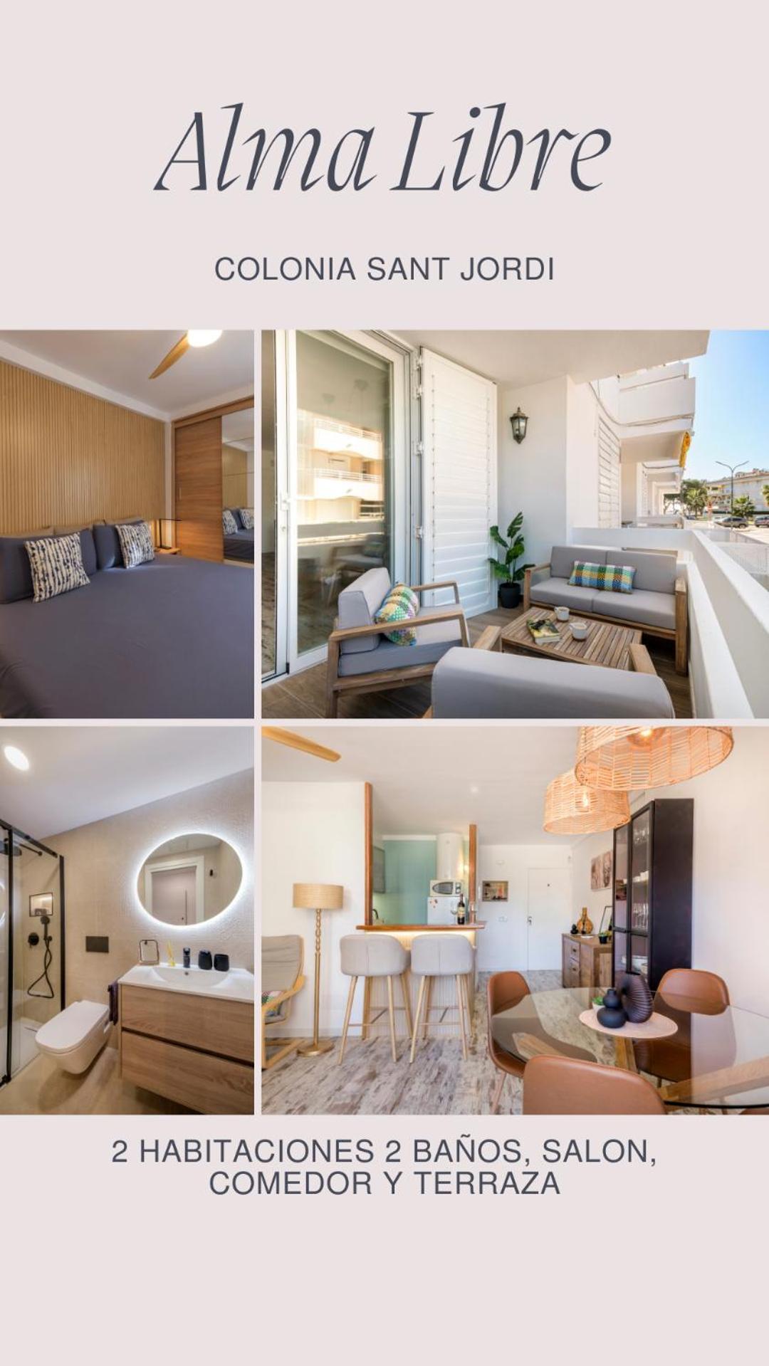 Alma Libre Beach Apartment Colonia de Sant Jordi Luaran gambar